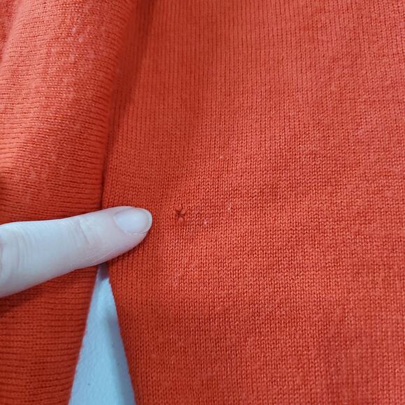 Eileen Fisher Sweater Womens Small Red Merino Wool High Low Hem Tunic Knit - Picture 7 of 9